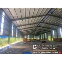 Cho Thuê Nhà Xưởng Giá 2,5 usd /m2 Xưởng 7.000 m2.Vị Trí Bến Cát Bầu Bàng BD Cũ HCM 