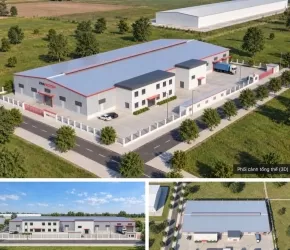 Cho Thuê Nhà Xưởng 3.720 m2 Giá 2,3 USD M2 VỊ Trí Trong KCN Bình Thuận Lâm Đồng...