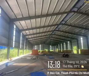 Cho Thuê Nhà Xưởng Giá 2,5 usd /m2 Xưởng 7.000 m2.Vị Trí Bến Cát Bầu Bàng BD Cũ HCM 