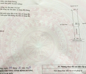 BÁN ĐẤT PHƯỜNG PHÚ MỸ THỦ DẦU MỘT DT 6 x 36 CÓ 60m THỔ CƯ GIÁ 2,5 tỷ 