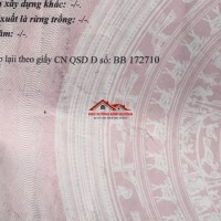 Bán đất châu đức vũng tàu