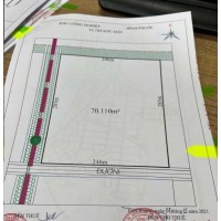 BÁN ĐẤT TRONG KCN BÌNH PHƯỚC DT ĐẤT 7 mẫu GIÁ 130USD/m2 SKK TRẢ TIỀN 1 LẦN CÒN 39 NĂM D