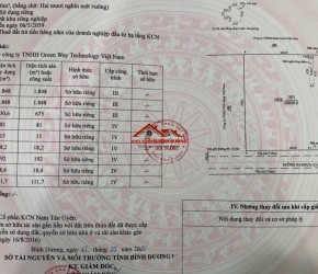 Bán nhà xưởng trong KCN nam tân uyên mở rộng