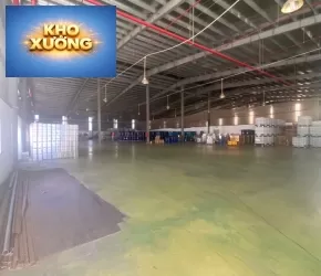 CHO THUÊ NHÀ XƯỞNG TRONG KCN BÌNH DƯƠNG CŨ HCM DT XƯỞNG 4,300m2 GIÁ 4,3 USD/M2 