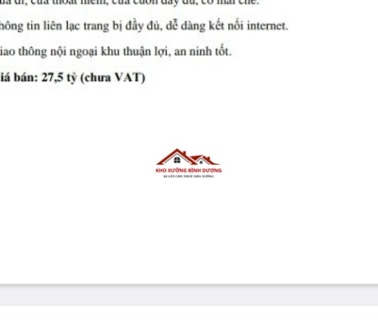 Bán xưởng trong khu công nghiệp Đức Hòa